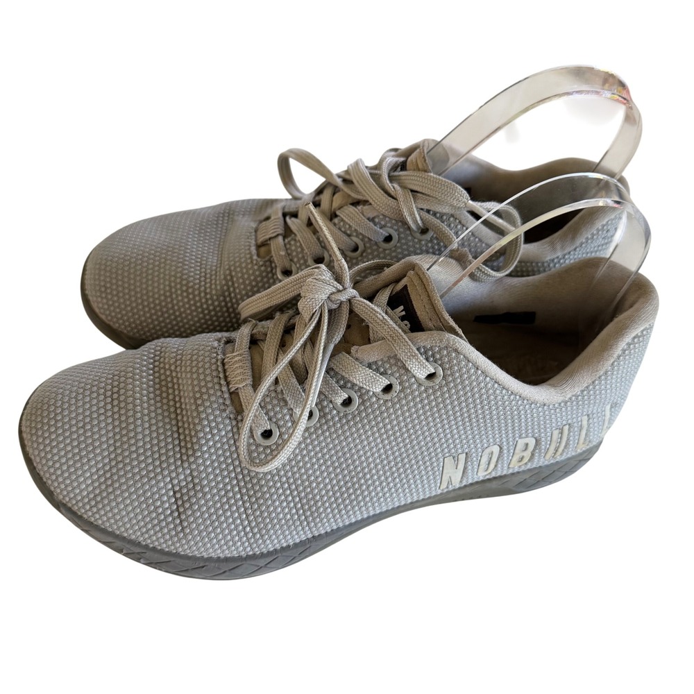 NOBULL Grey SuperFabric Trainer Women 8 Low Top Athletic Gym Shoes